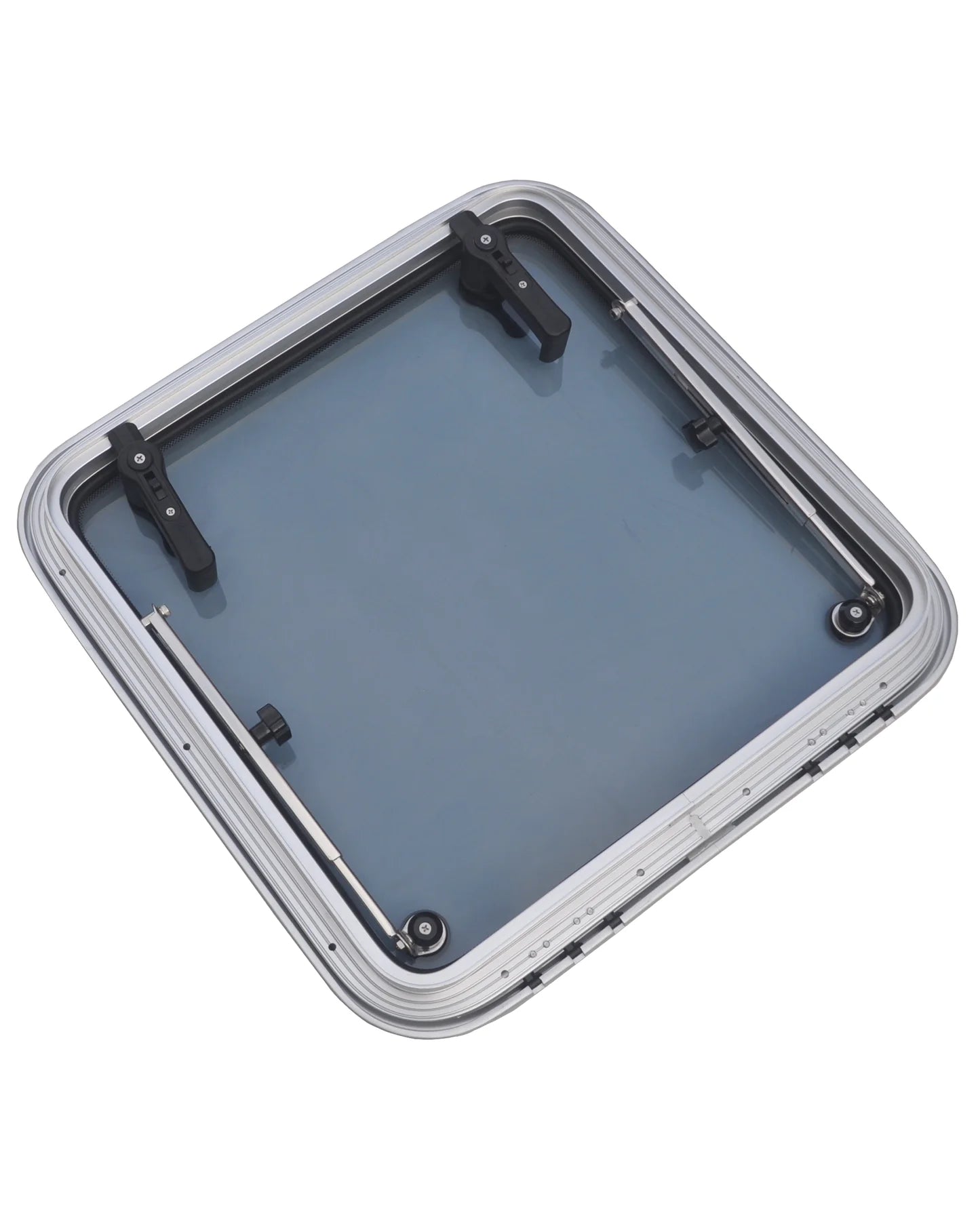 20.7“x20.7"(525*525)Boat Accessories Aluminum Boat Hatch Porthole Window Tempered Glass Side Marine Windows