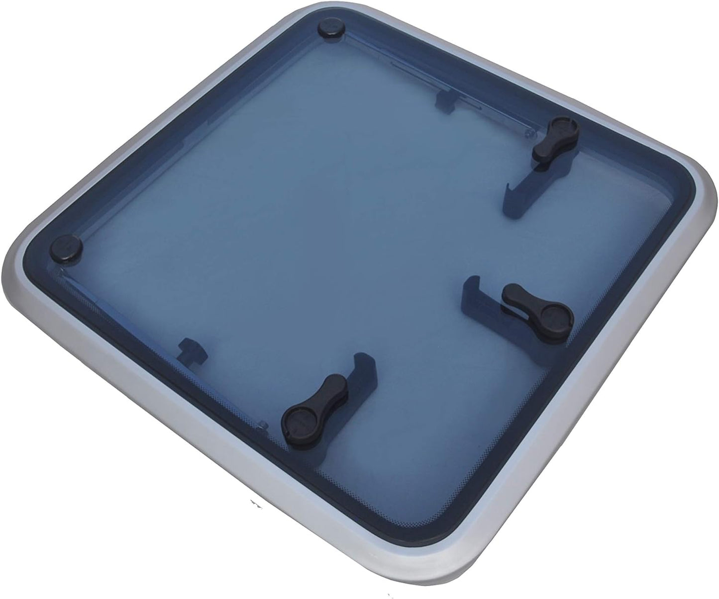 26.6“x26.6”(675*675mm)Square Deck Hatch/Marine Hatch Porthole - Anodized Aluminum Hatch with Tempered Glass for Boat/Yacht/RV