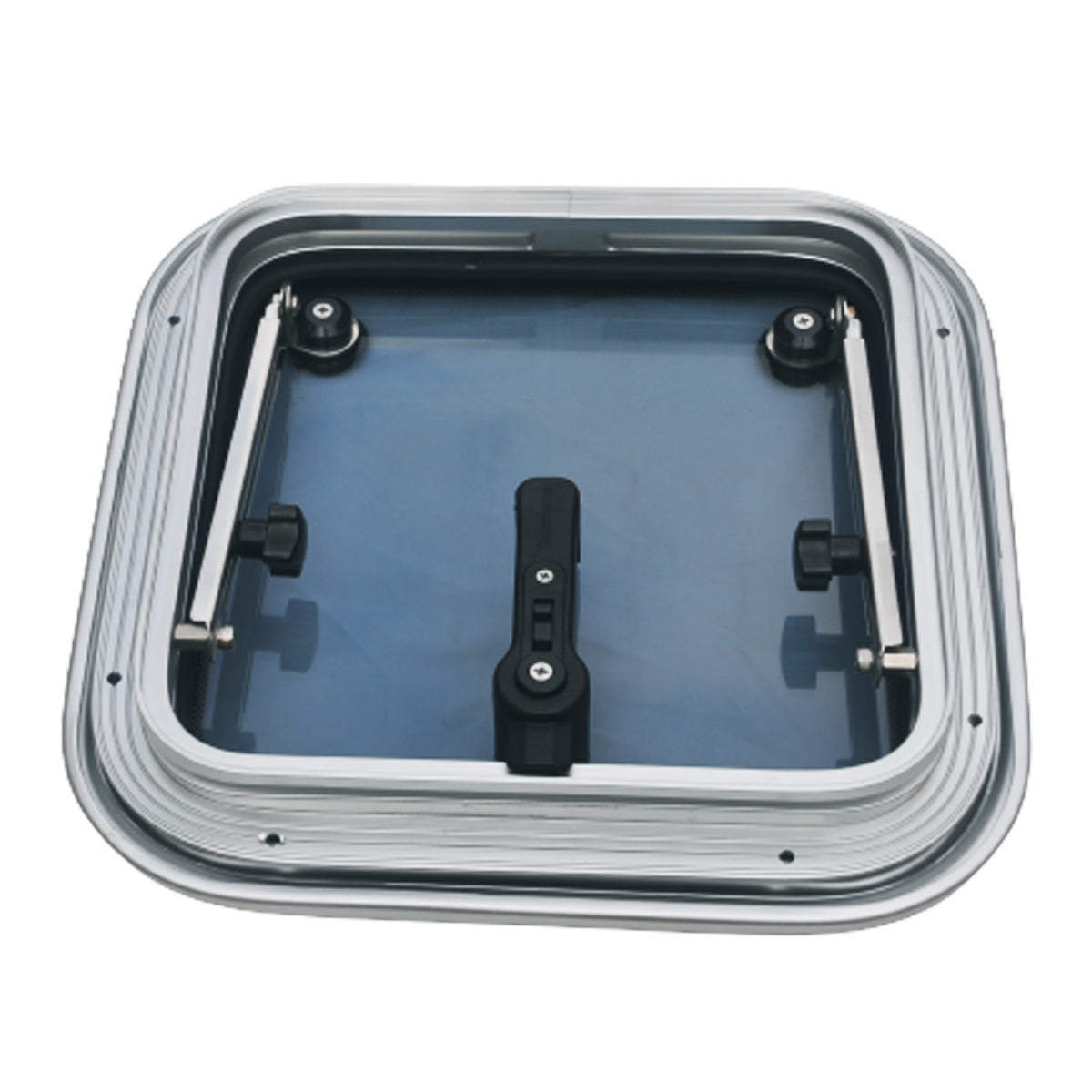 12.79“x12.79"(325*325)Boat Accessories Aluminum Boat Hatch Porthole Window Tempered Glass Side Marine Windows